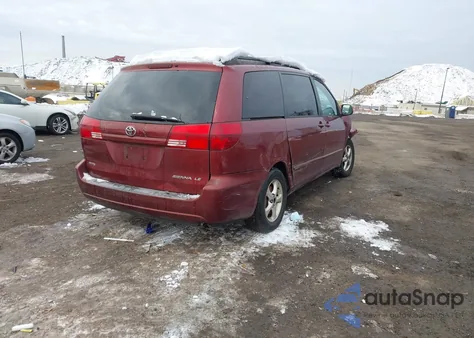 2004 Toyota Sienna Le z USA, uszkodzony, nr VIN 5TDZA23C14S220935